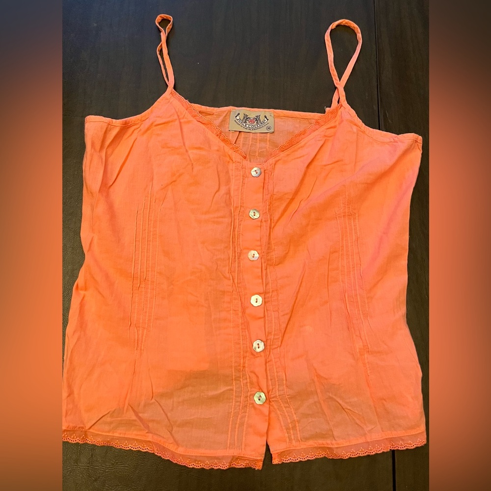Juicy Couture Pink Cotton Top | size Medium